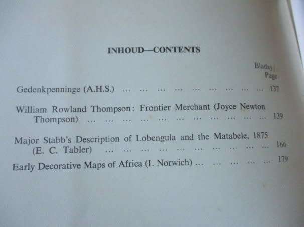 AFRICANA NOTES AND NEWS / AFRICANA AANTEKENINGE EN NUUS DESEMBER 1966