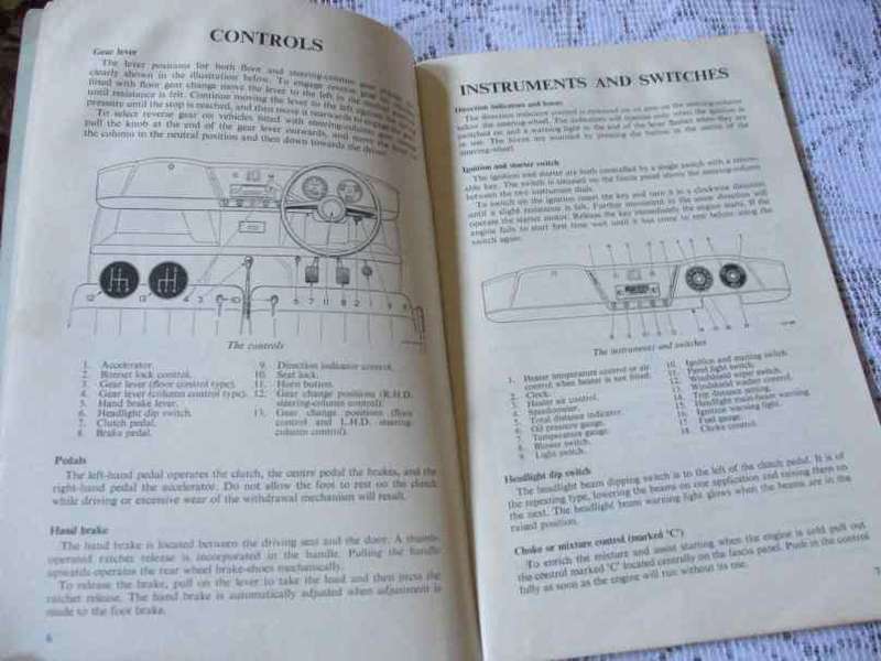 AUSTIN A60 CAMBRIDGE DRIVER`S HANDBOOK