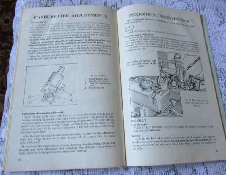 AUSTIN A60 CAMBRIDGE DRIVER`S HANDBOOK