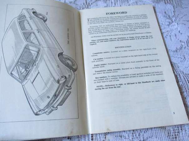 AUSTIN 1800 DRIVER`S HANDBOOK
