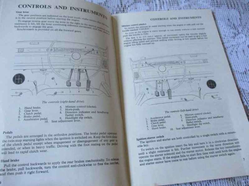 AUSTIN 1800 DRIVER`S HANDBOOK