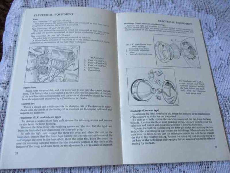 AUSTIN 1800 DRIVER`S HANDBOOK