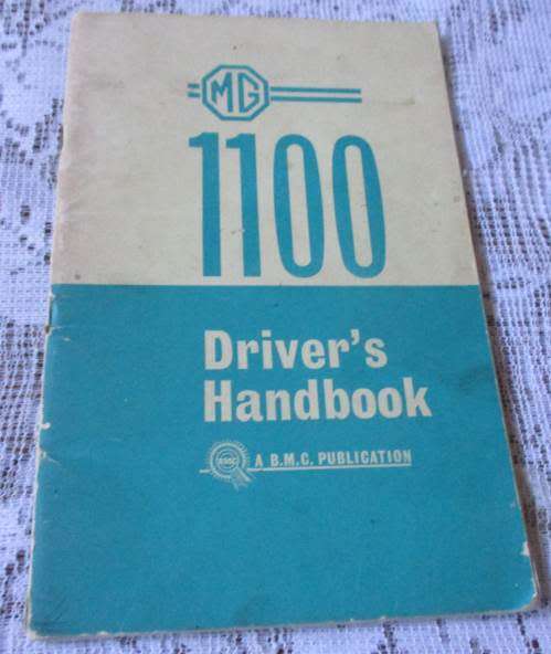 MG 1100 DRIVER`S HANDBOOK