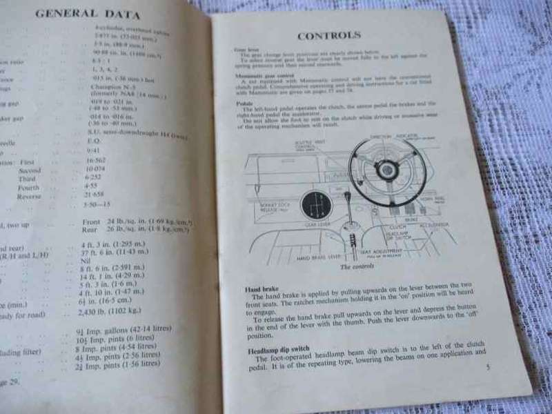 THE MG MAGNETTE OPERATION MANUAL & REPAIR AND ADJUSTMENT TIME SCHEDULE