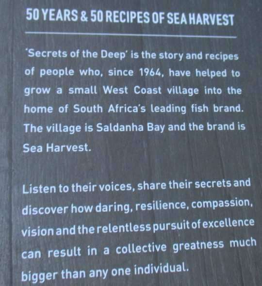 THE SECRETS OF THE DEEP - THE STORIES AND RECIPES OF SEA HARVEST