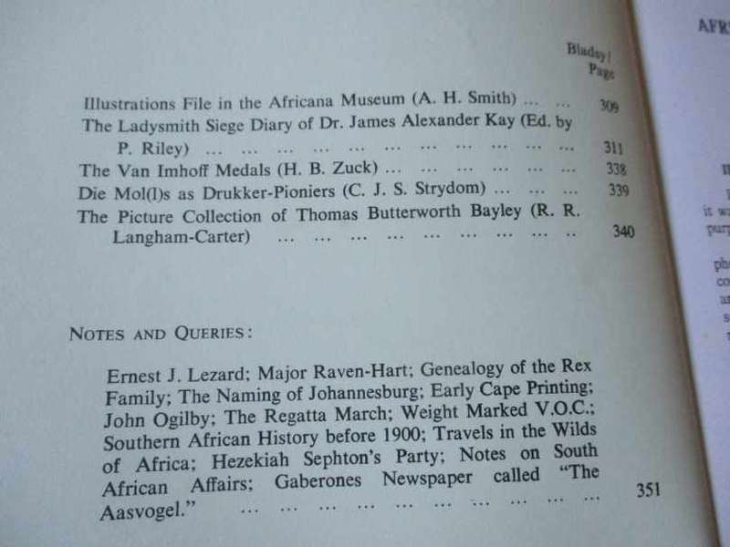 AFRICANA NOTES AND NEWS / AFRICANA AANTEKENINGE EN NUUS DECEMBER 1971
