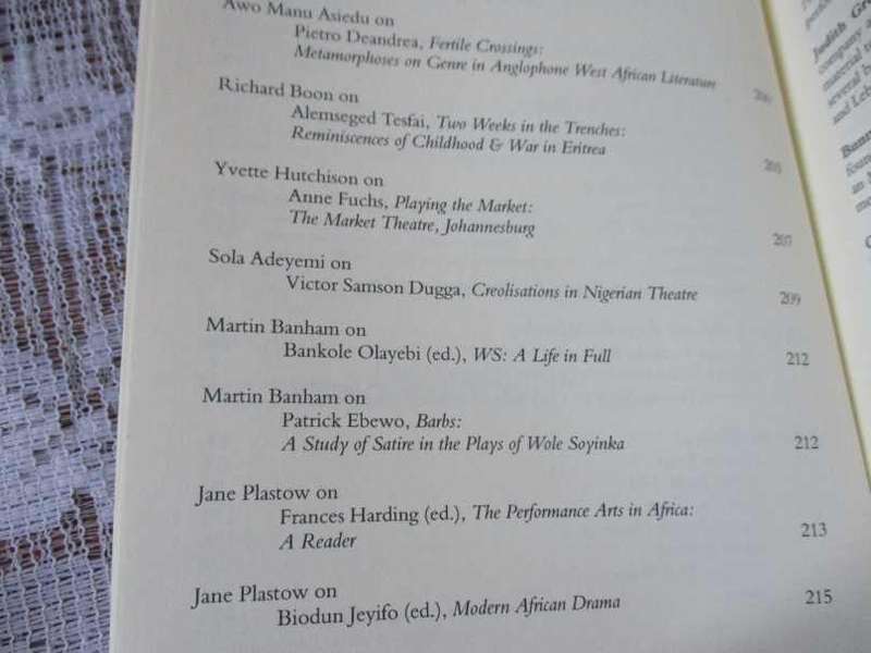 AFRICAN THEATRE - SOYINKA - BLACKOUT, BLOWOUT & BEYOND - SATIRICAL REVUE SKETCHEc