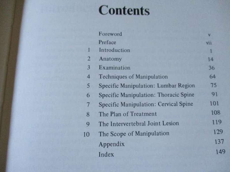 SPINAL MANIPULATION - J.F. BOURDILLON FRCS
