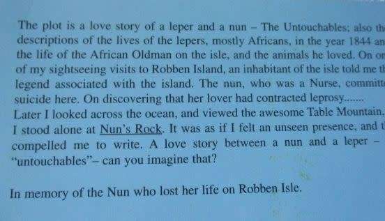 INTRIGUE .... ROBBEN ISLAND - JESSIE SANDILANDS
