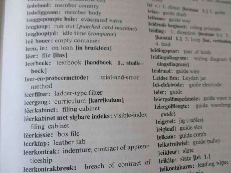 POST OFFICE DICTIONARY / POSKANTOORWOORDEBOEK 1960`s