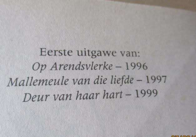 ELZA RADEMEYER OMNIBUS 1 - OP ARENDSVLERKE, MALLEMEULE VAN DIE LIEFDE, DIE DEUR VAN HAAR HART