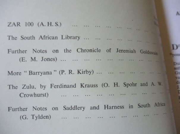 AFRICANA AANTEKENINGE EN NUUS / AFRICANA NOTES AND NEWS MARCH 1969