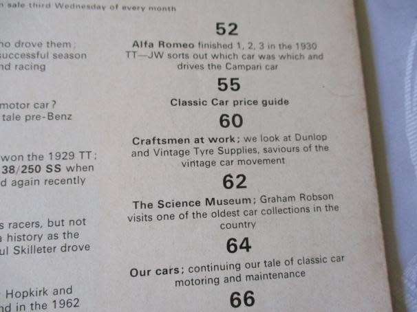 CLASSIC CAR MARCH 1974 - MAGAZINE