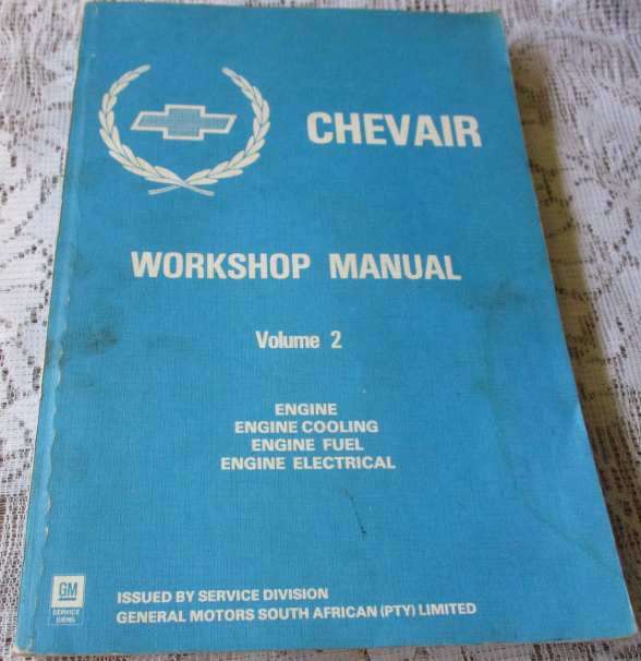 CHEVAIR WORKSHOP MANUAL VOL 2 / CHEVAIR WERKSWINKEL-HANDLEIDING DEEL 2