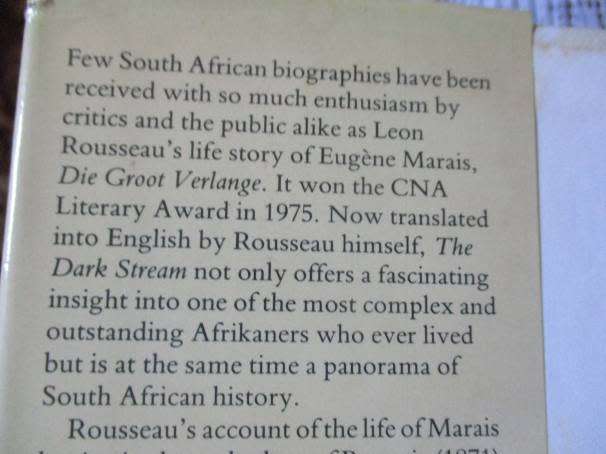THE DARK STREAM - THE STORY OF EUGENE N MARAIS