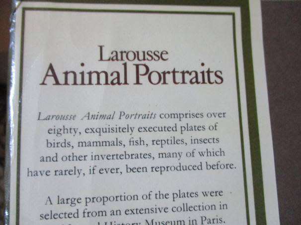 LAROUSSE ANIMAL PORTRAITS - P.P. GRASSE`