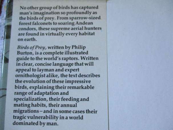 BIRDS OF PREY OF THE WORLD - PHILIP BURTON, ILLUSTRATED BY TREVOR BOYER