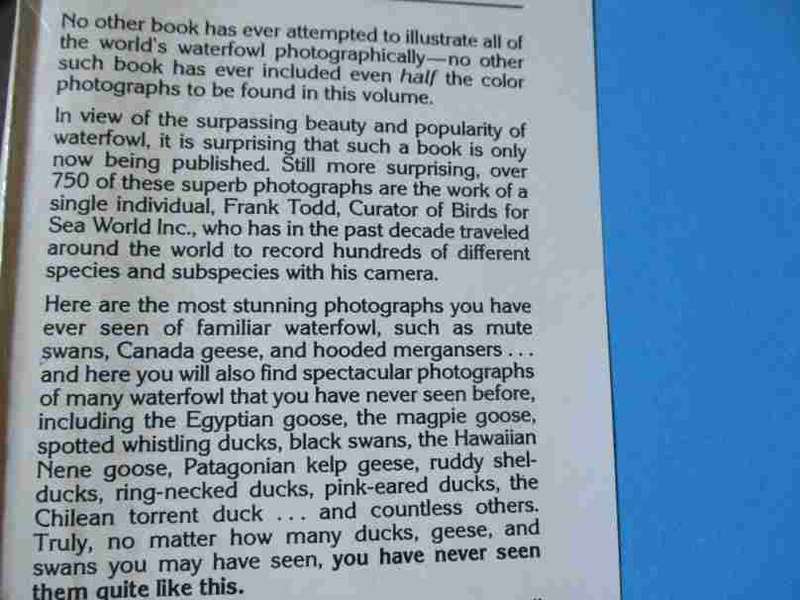 WATERFOWL, DUCKS, GEESE & SWANS OF THE WORLD - FRANK S TODD