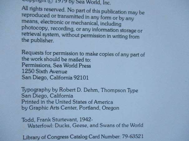 WATERFOWL, DUCKS, GEESE & SWANS OF THE WORLD - FRANK S TODD