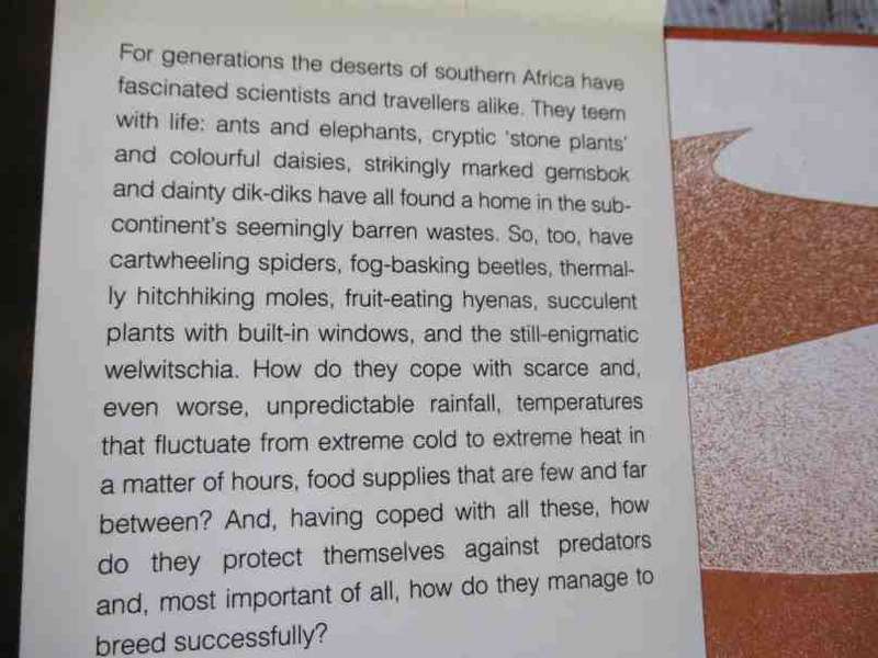THE LIVING DESERTS OF SOUTHERN AFRICA - BARRY LOVEGROVE