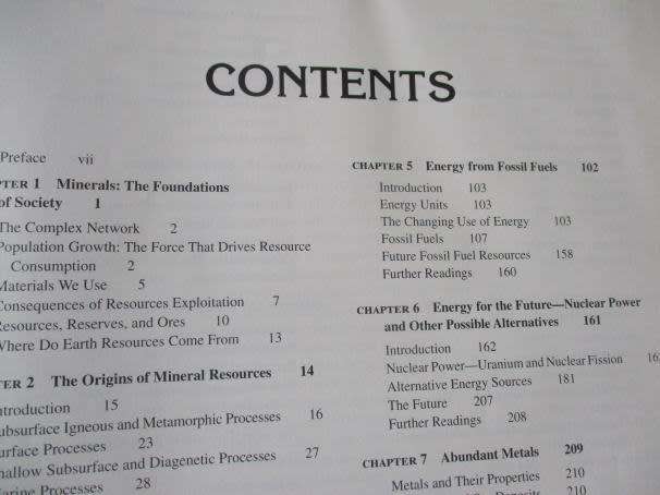 RESOURCES OF THE EARTH - ORIGIN, USE, AND ENVIRONMENTAL IMPACT - JAMES R CRAIG-DAVID, J VAUGHAN,