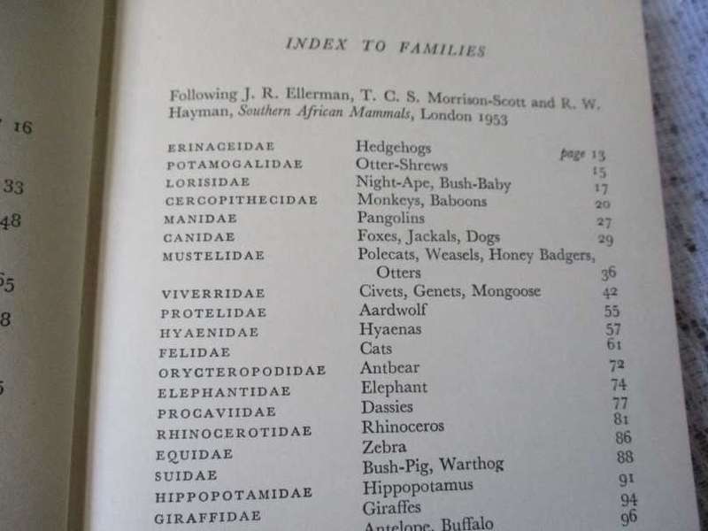 THE MAMMALS OF RHODESIA, ZAMBIA AND MALAWI - REAY H.N. SMITHERS