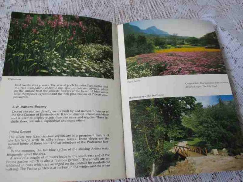 KIRSTENBOSCH BOTANIC GARDEN - INFORMATION / PROMOTIONAL BOOKLET 1985