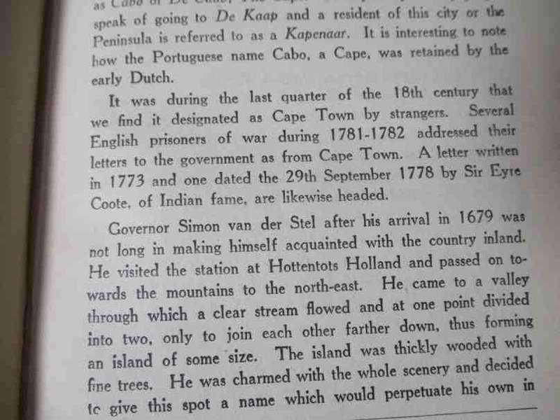 PLACE NAMES IN THE CAPE PROVINCE - COLIN GRAHAM BOTHA ( 1926 )