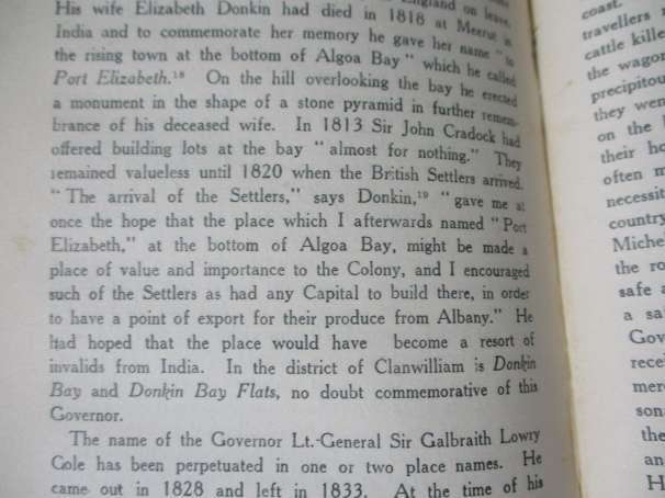 PLACE NAMES IN THE CAPE PROVINCE - COLIN GRAHAM BOTHA ( 1926 )