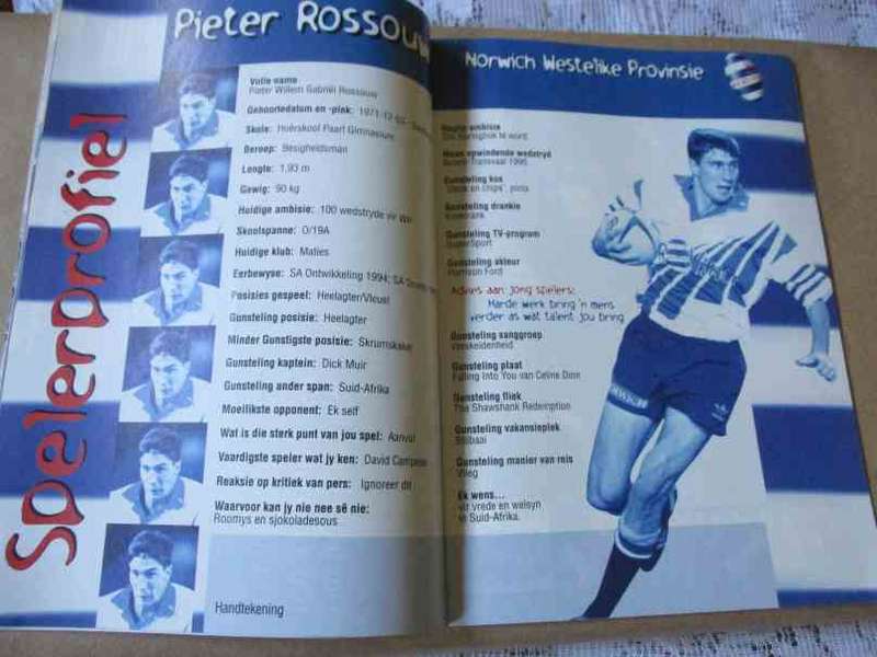 WP vs BOLAND 14 MEI  1997 - RUGBY PROGRAMME