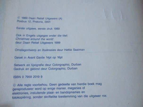 KERSFEES IN ANDER LANDE - NETTIE HATTINGH