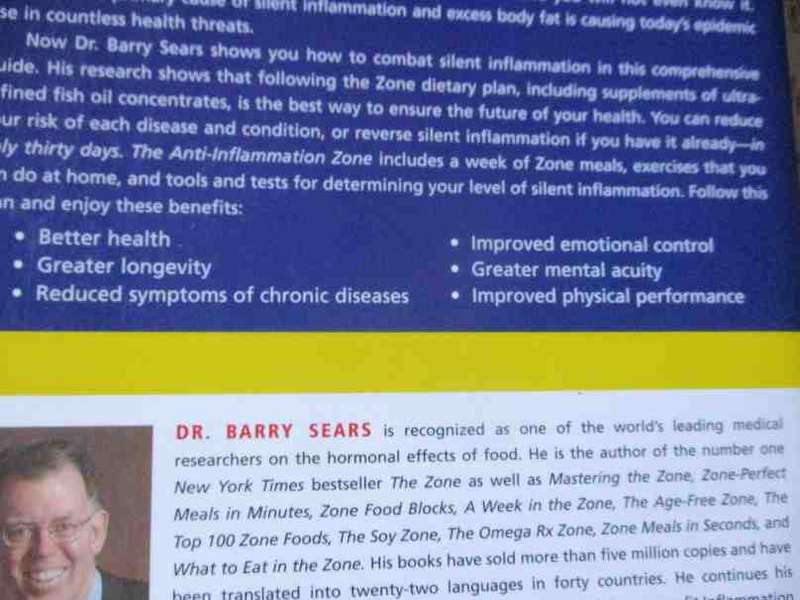 THE ANTI INFLAMMATION ZONE - REVERSING THE SILENT EPIDEMIC .. - DR BARRY SEARS