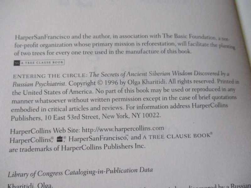 ENTERING THE CIRCLE - ANCIENT SECRETS OF SIBERIAN WISDOM DISCOVERED BY A RUSSIAN PSYCHIATRIST - OLGA