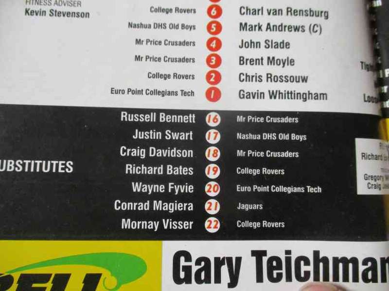 SHARKS vs NEWPORT 3 JUNE  2000 - RUGBY PROGRAMME - some autographs