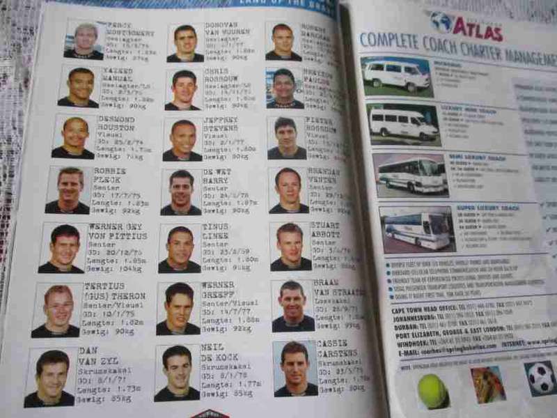 WP vs BULLDOGS  21 JULY 2000 - RUGBY PROGRAMME