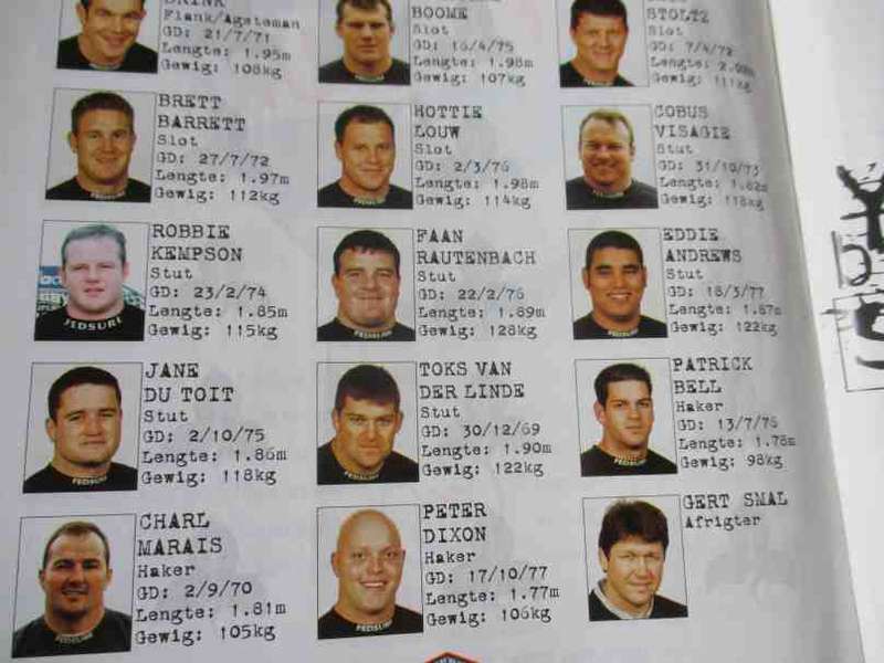 WP vs EAGLES  2 SEPTEMBER 2000 - RUGBY PROGRAMME