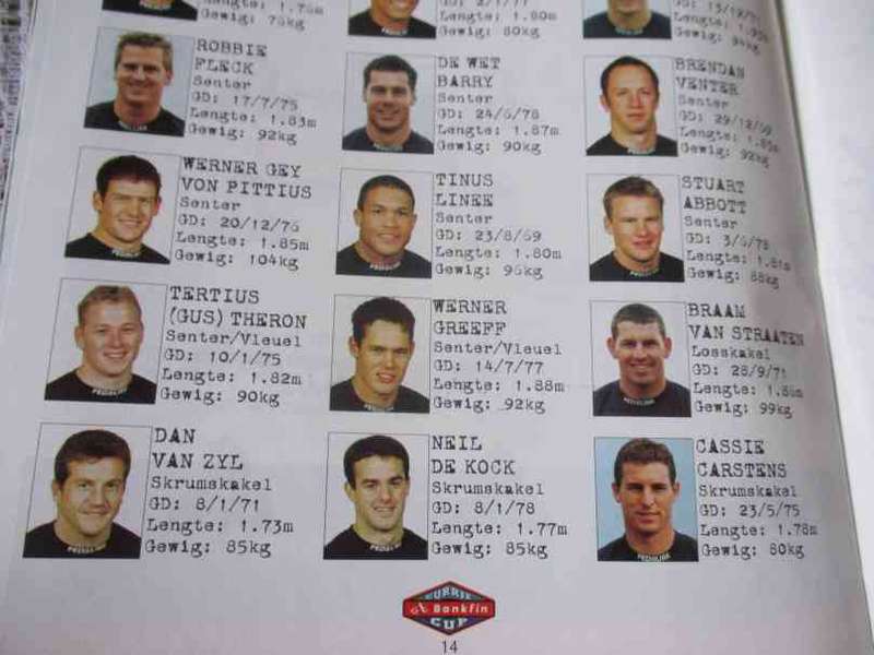 WP vs SHARKS   30 SEPTEMBER 2000 - RUGBY PROGRAMME