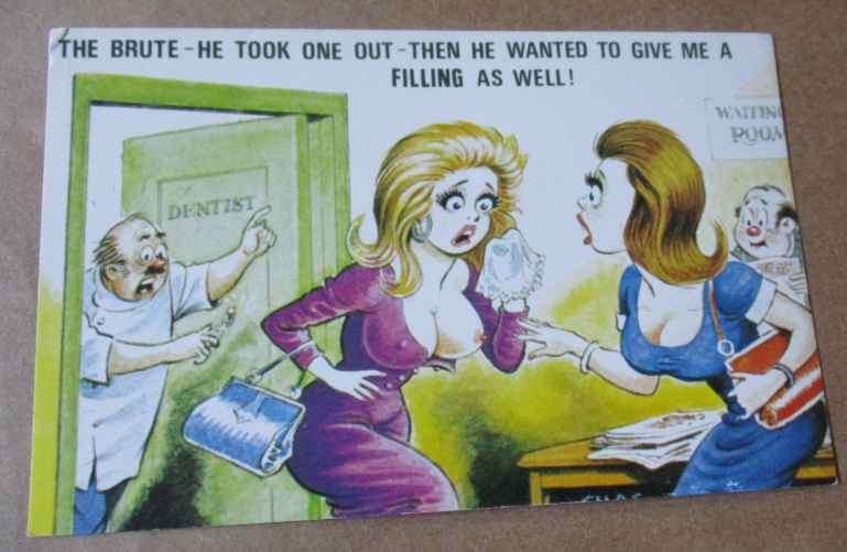 `NAUGHTIES` POST CARD