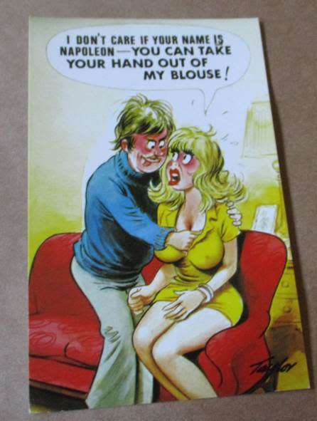 `NAUGHTIES` POST CARD