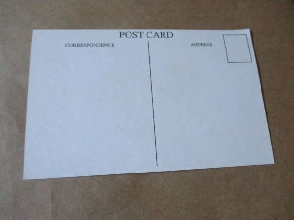`NAUGHTIES` POST CARD