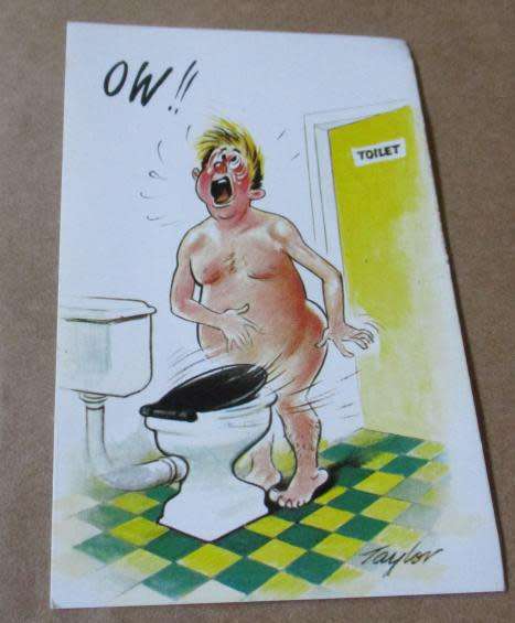 `NAUGHTIES` POST CARD