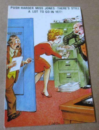 `NAUGHTIES` POST CARD
