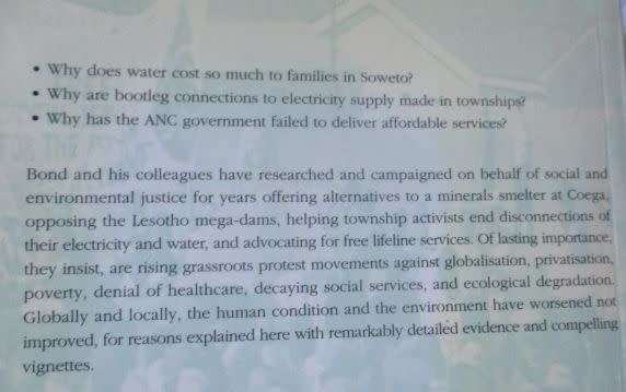 UNSUSTAINABLE SOUTH AFRICA - ENVIRONMENT, DEVELOPMENT AND SOCIAL PROTEST - PATRICK BOND