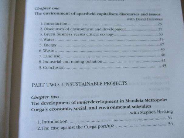 UNSUSTAINABLE SOUTH AFRICA - ENVIRONMENT, DEVELOPMENT AND SOCIAL PROTEST - PATRICK BOND