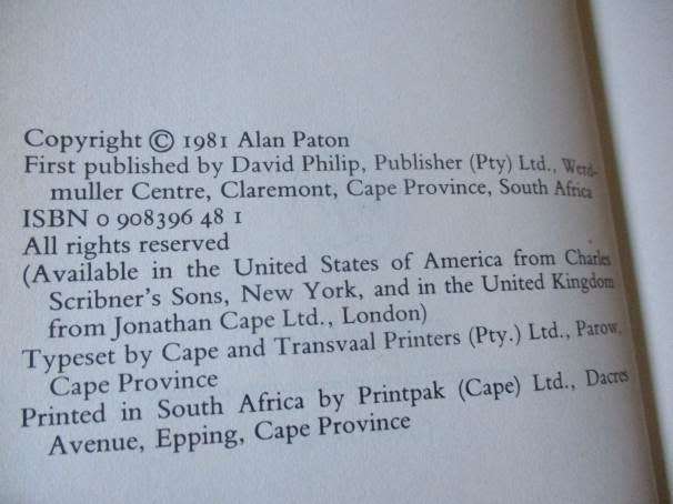 AH, BUT YOUR LAND IS BEAUTIFUL - ALAN PATON