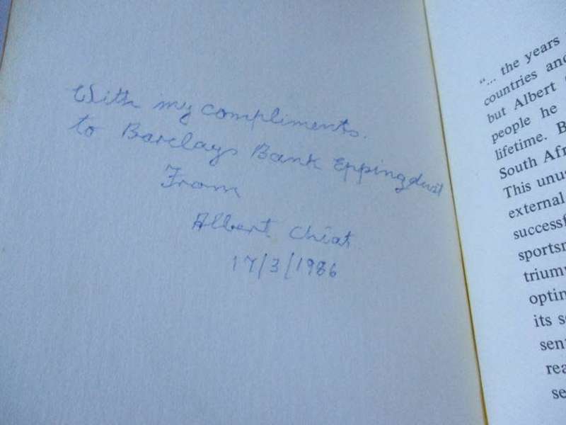 SEEDS OF MY LIFE - ALBERT CHIAT - SIGNED