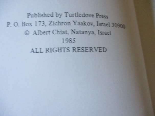 SEEDS OF MY LIFE - ALBERT CHIAT - SIGNED