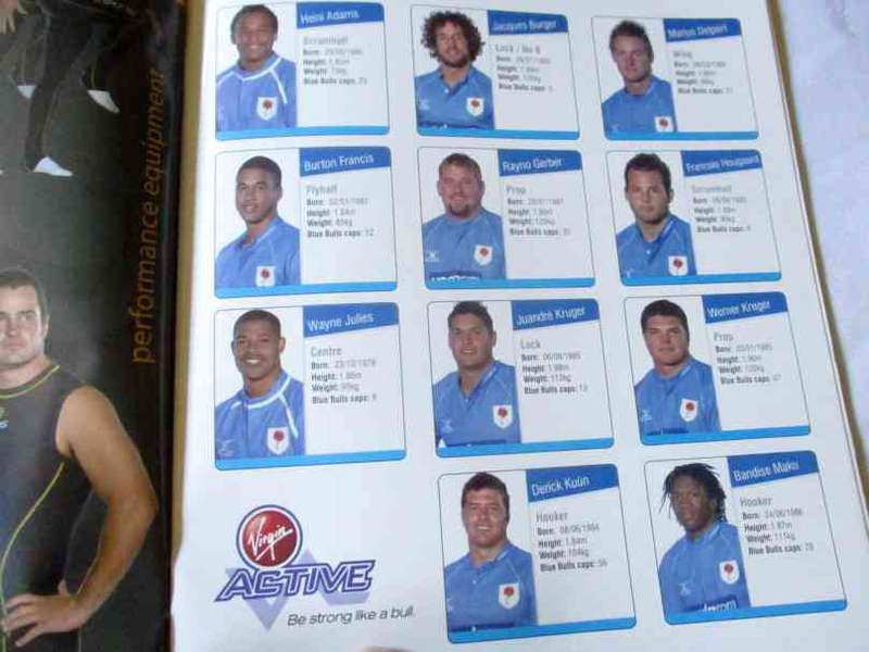 BLUE BULLS vs WP 29 AUGUST 2008  - RUGBY PROGRAMME