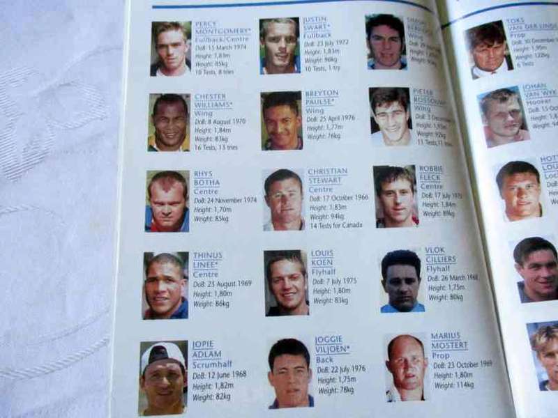WP vs SHARKS 17 OCTOBER  1998   - RUGBY PROGRAMME