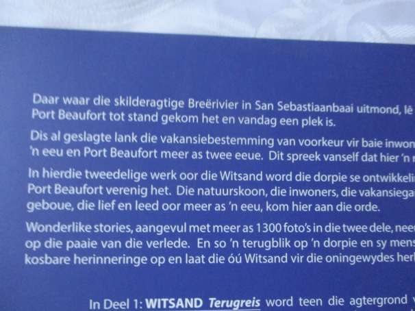 WITSAND - TERUGBLIK - JAN H LANGENHOVEN